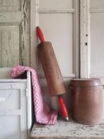 Brocante XXL houten deegroller, Antiek en Kunst, Ophalen of Verzenden