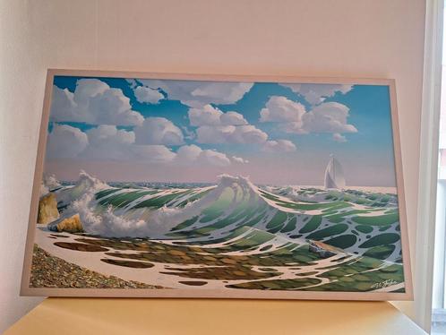 Waves van Ihor Tormin, Huis en Inrichting, Woonaccessoires | Schilderijen, Tekeningen en Foto's, Zo goed als nieuw, Schilderij