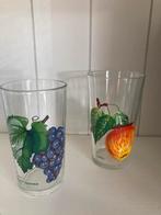 Vintage glazen appel blauwe druif, Ophalen of Verzenden, Zo goed als nieuw