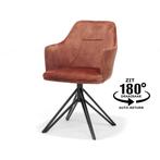 Armstoel Calvin draaivoet stof aurora copper | Webshop, Huis en Inrichting, Modern design, Overige kleuren, Nieuw, Ophalen of Verzenden