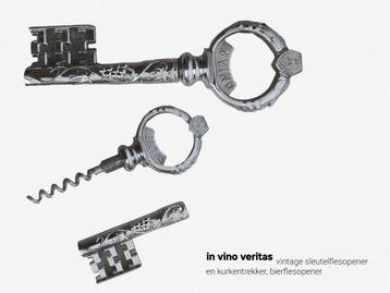 RETRO In vino veritas sleutel kurkentrekker/ flesopener

 beschikbaar voor biedingen