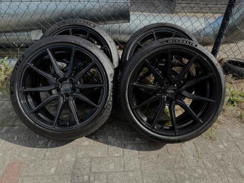Originele Vossen HF3 20 inch Velgen glans zwart, Auto-onderdelen, Banden en Velgen, Banden en Velgen, Zomerbanden, 20 inch, 295 mm