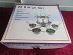 NIEUW FONDUE SET 22 Delig, Ophalen of Verzenden, Nieuw, Waxinelicht, Fondueset