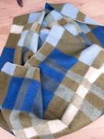 Vintage fluffy deken, blauw,1pers, Gebruikt, Ophalen of Verzenden, X, X