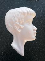 16x11 cm groot wandhoofdje jongen, Ophalen of Verzenden