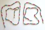 2x Oude Kerstboomketting Kerstketting, dubbele kralen 95 cm, Diversen, Ophalen of Verzenden