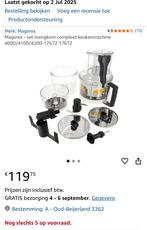 Magimix set mengkom keukenmachine 4000/ 4100/ 4200, Ophalen of Verzenden, Zo goed als nieuw