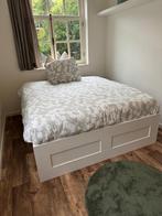 Emma O2 Matras (160x200 hard) + IKEA BRIMNES Bed met 2 lades, Huis en Inrichting, Slaapkamer | Bedden, Ophalen, Wit, Tweepersoons