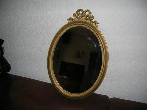 kleine spiegel in striklijst goudkleurig, Antiek en Kunst, Curiosa en Brocante, Ophalen of Verzenden