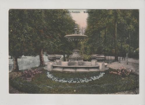 Woerden - Schaly Fontein * 250912-05, Verzamelen, Ansichtkaarten | Nederland, Gelopen, Utrecht, Voor 1920, Ophalen of Verzenden