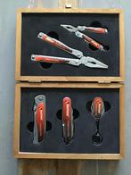 5-delige Sheffield messen/toolset in houten kistje, Ophalen, Zo goed als nieuw