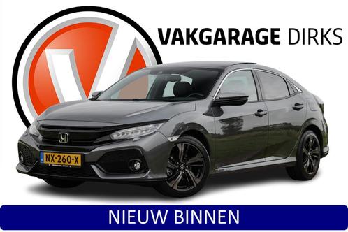 Honda Civic 1.0 i-VTEC Premium Aut. ✅ Pano ✅ Leder ✅ A, Auto's, Honda, Bedrijf, Te koop, Civic, ABS, Achteruitrijcamera, Adaptive Cruise Control