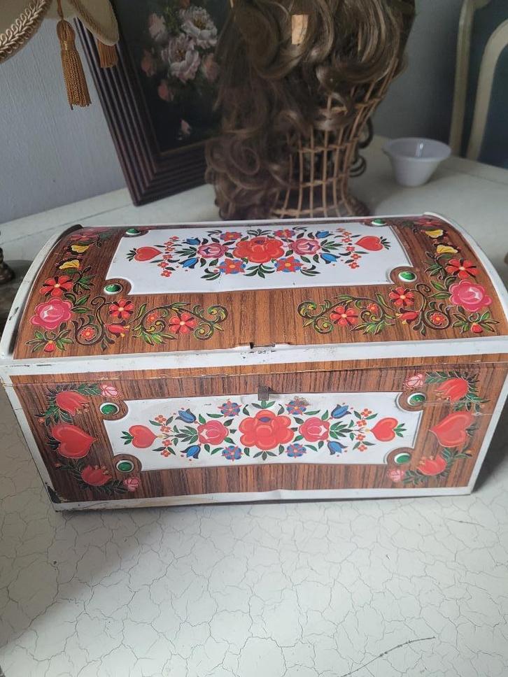 bont blik jaren 60 foto 1 t/m 3, Verzamelen, Blikken, Zo goed als nieuw, Overige, Overige merken, Ophalen of Verzenden