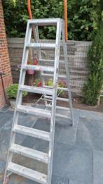 Aluminium trap - 2 meter - 8 treden, Doe-het-zelf en Verbouw, Ladders en Trappen, Ophalen, Gebruikt, Trap, Opvouwbaar of Inschuifbaar