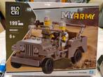 Blocki My Army Jeep - Nieuwstaat!, Ophalen of Verzenden, Zo goed als nieuw, Complete set, Lego