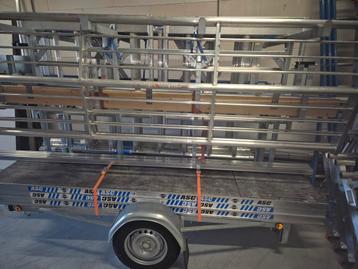 Compleete steiger plus extra hekken boven aan de steiger  beschikbaar voor biedingen