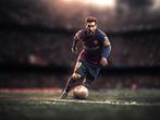 Canvas Schilderij - F.C. Barcelona - Voetbal - Lionel Messi, Schilderijkoning, Hoogeveen, Nieuw, Ophalen of Verzenden