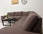 Hoekbank Taupe-Bruin - Topstaat, Huis en Inrichting, Banken | Bankstellen, Hoekbank, 300 cm of meer, Ophalen of Verzenden, Zo goed als nieuw