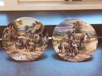 Wedgewood wandbord clydesdale paard returning home/morning, Ophalen of Verzenden