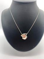 V401 Prachtige zilveren FBM ketting met modernist hangrr, Sieraden, Tassen en Uiterlijk, Kettingen, Met hanger, Ophalen of Verzenden