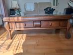 Eikenhouten Salontafel met Lades, Ophalen, Gebruikt, 100 tot 150 cm, 50 tot 100 cm
