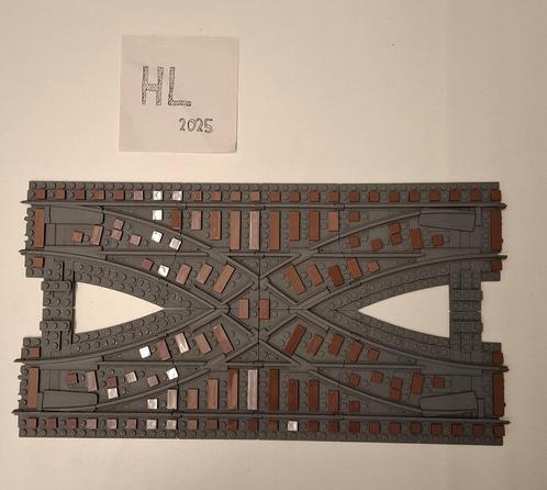Trixbrix rail wissel R40 met ballast plate, Kinderen en Baby's, Speelgoed | Duplo en Lego, Zo goed als nieuw, Complete set, Ophalen of Verzenden