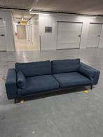 Luxe Nederlandse Designbank – 3-zits – Donkerblauw, Ophalen, Gebruikt, 75 tot 100 cm, Rechte bank