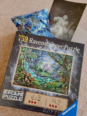 Uitdagende Escape legpuzzel, zo goed als nieuw <1000 stukjes beschikbaar voor biedingen