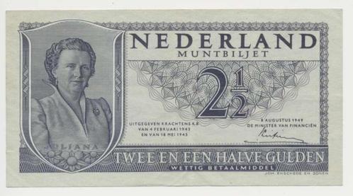 Nederland 2,5 Gulden 1949 Juliana, Postzegels en Munten, Bankbiljetten | Nederland, Los biljet, 2½ gulden, Ophalen of Verzenden