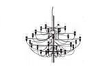 Sarfatti 30 chroom hanglamp replica, Ophalen, Zo goed als nieuw, 50 tot 75 cm