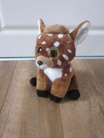 TY? bruin wit gevlekte Bambi hertje knuffel goud glitter omr, Ophalen of Verzenden, Zo goed als nieuw, Paard