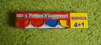 5 potten vingerverf, Ophalen of Verzenden, Nieuw, Knutselen
