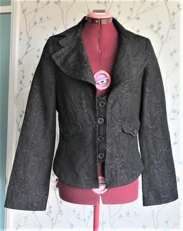 SUMMUM Zwart Wol Linnen Blazer/ Zomerjasje maat 38 (Nieuw) beschikbaar voor biedingen
