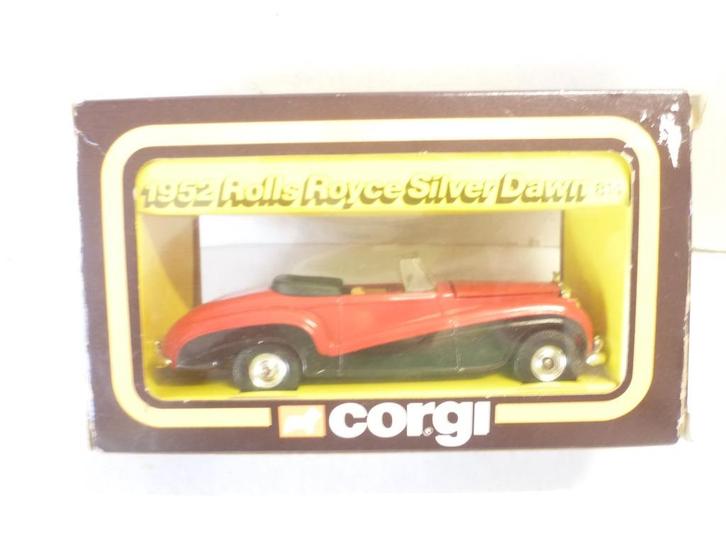 Corgi 814 Rolls Royce Silver Dawn 1952 rood 1:36 modelauto., Hobby en Vrije tijd, Modelauto's | 1:43, Nieuw, Auto, Corgi, Ophalen of Verzenden