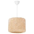 IKEA LERGRYN / HEMMA – hanglamp Ø 38 cm, beige & wit, Ophalen, Zo goed als nieuw, Overige materialen, Minder dan 50 cm