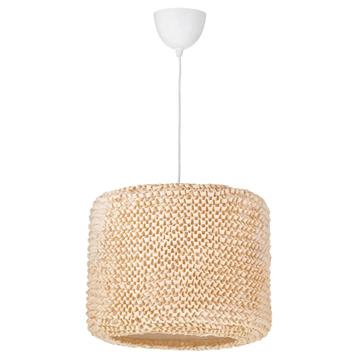 IKEA LERGRYN / HEMMA – hanglamp Ø 38 cm, beige & wit beschikbaar voor biedingen