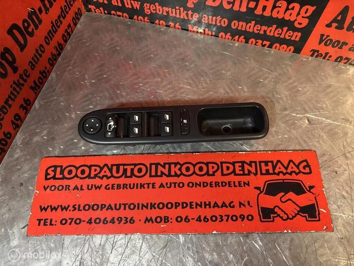 Peugeot 307 ('01-'07) Raamschakelaar Linksvoor, Auto-onderdelen, Dashboard en Schakelaars, Peugeot, Gebruikt, Ophalen of Verzenden