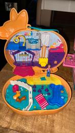 5 polly pockets 2 groot drie kleiner, Ophalen of Verzenden, Gebruikt, Poppenhuis