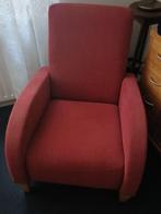 Fauteuil, kleur rood, Ophalen, Gebruikt, 75 tot 100 cm, Stof