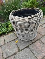 Drypot rieten planten pot buiten, Tuin en Terras, Bloempotten, Ophalen, Overige materialen, Gebruikt, 40 cm of meer