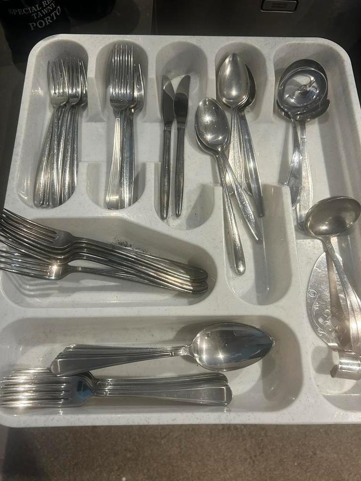 Aangeboden : Zilver (verzilverd) bestek, Antiek en Kunst, Antiek | Bestek, Ophalen of Verzenden