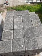 170m2 grijs beton klinkers ca. 21x21x8cm dubbelklinkers, Bij dit gebruikte product niet meer te achterhalen., Gebruikt, Verzenden