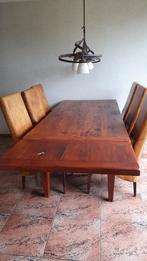 6 Echt Lederen Stoelen, Huis en Inrichting, Tafels | Eettafels, Ophalen of Verzenden