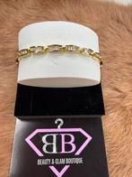 Gouden Schakelarmband met Verwijderbare Schakels, Sieraden, Tassen en Uiterlijk, Armbanden, Staal, Nieuw, Goud, Ophalen