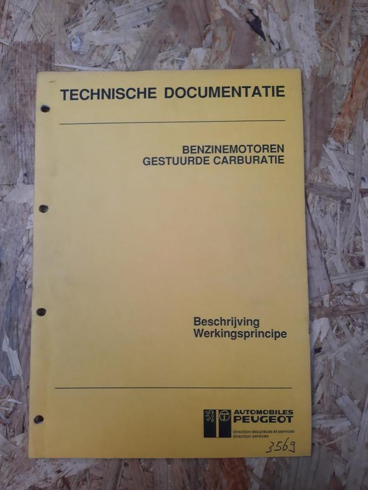 Werkplaatshandboek Peugeot Elektro gestuurde carburateurs, Auto diversen, Handleidingen en Instructieboekjes, Ophalen of Verzenden