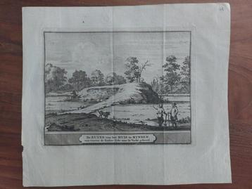 42 Ruine Huis te Mynden bij Loenen & Krooneburg gravure 1736 beschikbaar voor biedingen