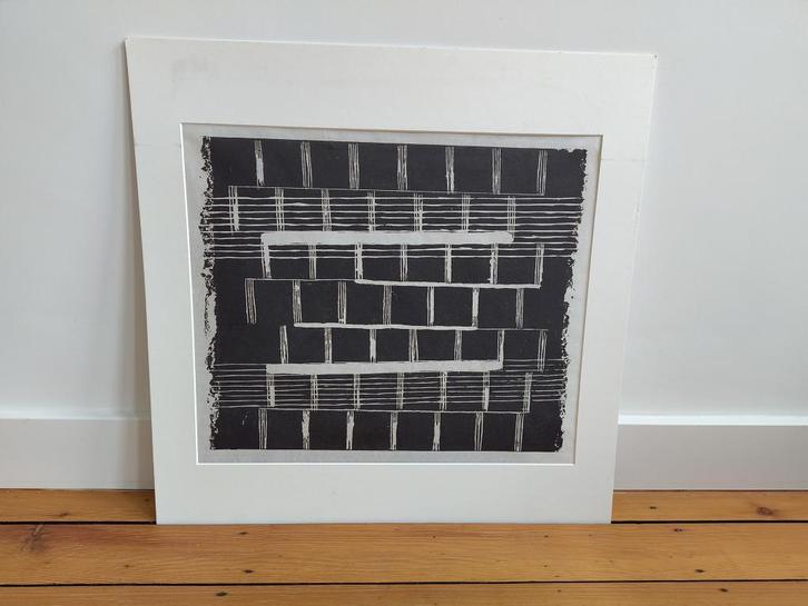 Kassiël Gerrits - A Bandeira - Houtsnede, Antiek en Kunst, Kunst | Overige Kunst, Ophalen of Verzenden