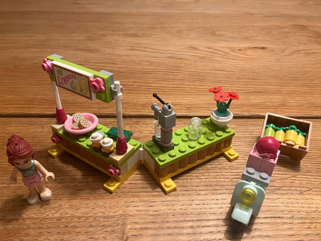 Lego Friends 41027 - Olivia's Lemonade Kraam, Ophalen of Verzenden, Gebruikt, Complete set, Lego
