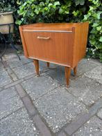 Vintage Retro Nachtkastje Met Klep 1960s, Ophalen of Verzenden, Huis en Inrichting