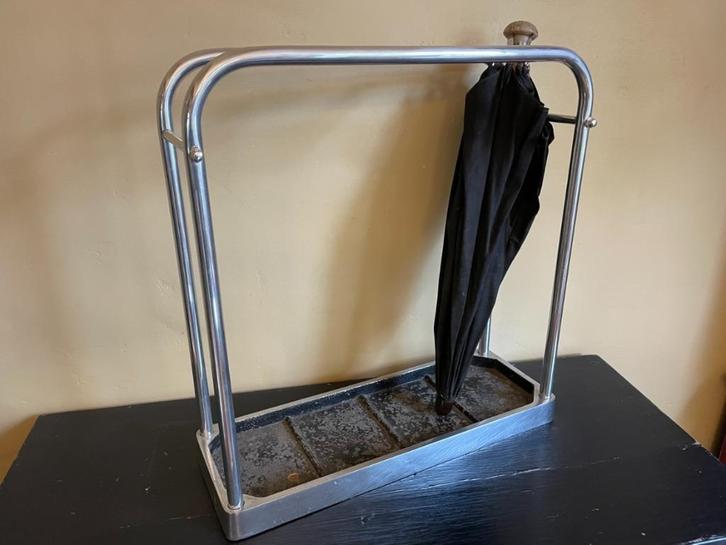 art deco 1930 Paraplu bak Standaard Frans aluminium, Antiek en Kunst, Antiek | Woonaccessoires, Ophalen of Verzenden
